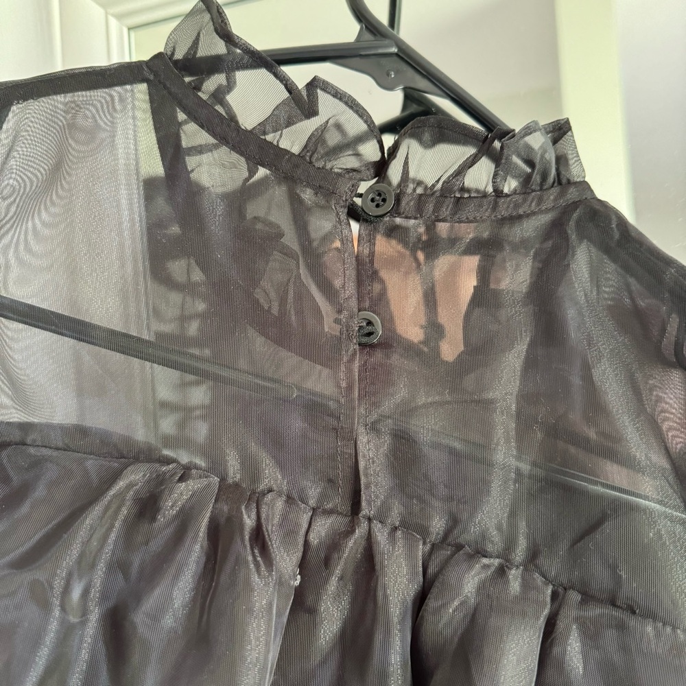 Black Ruffled Dress - Picture 6 of 6
